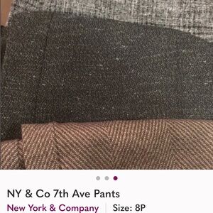 New York & Company Charcoal and Taupe Pants